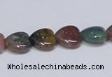 CAB454 15.5 inches 12*12mm heart indian agate gemstone beads