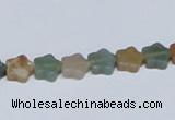 CAB458 15.5 inches 8*8mm star indian agate gemstone beads wholesale
