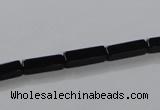 CAB839 15.5 inches 4*12mm cuboid black agate gemstone beads wholesale