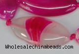 CAG1182 15.5 inches 19*38mm marquise line agate gemstone beads