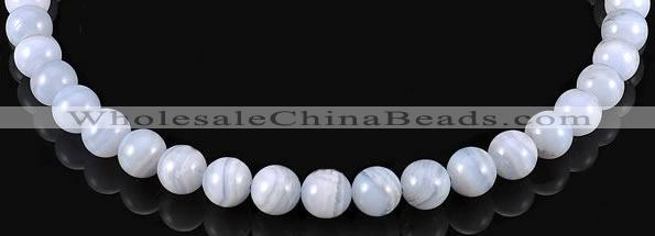 CAG129 round blue lace agate 10mm gemstone beads Wholesale