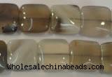CAG2450 15.5 inches 14*14mm square Chinese botswana agate beads