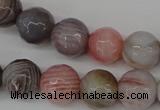 CAG3595 15.5 inches 8mm - 17mm faceted round botswana agate beads