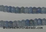 CAG4371 15.5 inches 5*8mm rondelle dyed blue lace agate beads