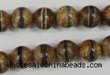 CAG4742 15 inches 10mm round tibetan agate beads wholesale