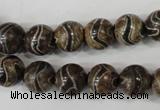 CAG4752 15 inches 10mm round tibetan agate beads wholesale