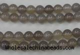 CAG4770 15 inches 6mm round grey agate beads wholesale
