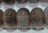 CAG5254 15.5 inches 15*20mm rondelle Brazilian grey agate beads