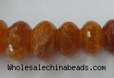 CAG5412 8*12mm – 13*22mm faceted rondelle dragon veins agate beads