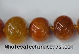 CAG5422 8*12mm – 20*30mm rondelle dragon veins agate beads