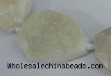 CAG5480 15.5 inches 22*30mm - 30*40mm freeform agate gemstone beads