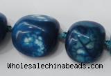 CAG5525 15.5 inches 20*22mm - 20*24mm nuggets agate gemstone beads