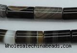 CAG5919 15 inches 10*20mm tube Madagascar agate gemstone beads