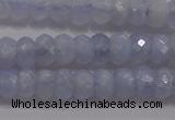 CAG5993 15.5 inches 4*6mm faceted rondelle blue lace agate beads