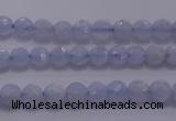 CAG5995 15.5 inches 4mm faceted round blue lace agate beads