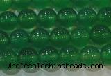 CAG6604 15.5 inches 6mm round green agate gemstone beads