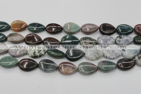 CAG6805 15.5 inches 18*25mm flat teardrop Indian agate beads