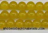 CAG7103 15.5 inches 10mm round yellow agate gemstone beads