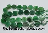 CAG7360 15.5 inches 18*20mm - 20*22mm octagonal dragon veins agate beads