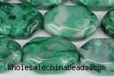 CAG7439 15.5 inches 20*30mm octagonal crazy lace agate beads