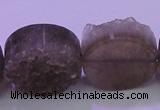 CAG8437 15.5 inches 25mm coin grey druzy agate gemstone beads