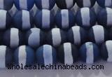 CAG8715 15.5 inches 6mm round matte tibetan agate gemstone beads