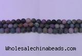 CAG8863 15.5 inches 10mm round matte india agate beads