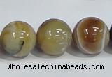 CAG942 16 inches 18mm round madagascar agate gemstone beads