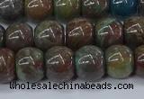 CAG9508 15.5 inches 10*12mm drun blue crazy lace agate beads