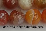 CAG9565 15.5 inches 14mm round red botswana agate gemstone beads