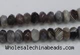 CAG988 15.5 inches 5*8mm faceted rondelle botswana agate beads