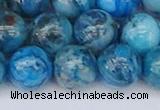 CAG9935 15.5 inches 12mm round blue crazy lace agate beads