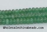 CAJ10 15.5 inches 4*6mm rondelle green aventurine jade beads