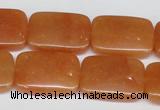 CAJ159 15.5 inches 18*25mm rectangle red aventurine jade beads