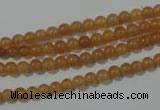 CAJ350 15.5 inches 4mm round red aventurine beads wholesale