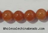 CAJ354 15.5 inches 12mm round red aventurine beads wholesale