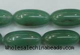 CAJ53 15.5 inches 12*26mm rice green aventurine jade beads wholesale