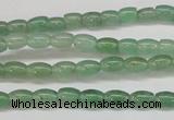 CAJ640 15.5 inches 4*6mm rice green aventurine beads