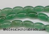 CAJ642 15.5 inches 6*9mm rice green aventurine beads