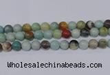 CAM06 round mixed color 14mm natural amazonite beads Wholesale