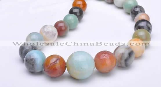 CAM08 15.5 inches round different sizes natural amazonite beads
