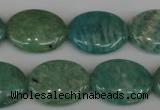 CAM1022 15.5 inches 15*20mm oval natural Russian amazonite beads