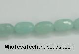 CAM139 15.5 inches 8*12mm faceted drum amazonite gemstone beads
