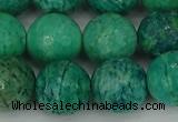 CAM1405 15.5 inches 14mm faceted round Russian amazonite beads