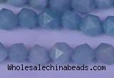 CAM1417 15.5 inches 8mm faceted nuggets Chinese amazonite beads