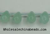 CAM145 10*14mm top-drilled teardrop amazonite gemstone beads