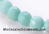 CAM29 natural amazonite faceted round 12mm stone beads Wholesale
