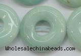 CAM654 15.5 inches 31mm donut amazonite beads wholesale