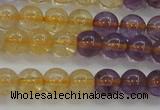 CAN102 15.5 inches 6mm round ametrine beads wholesale