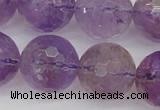 CAN156 15.5 inches 16mm faceted round natural ametrine beads